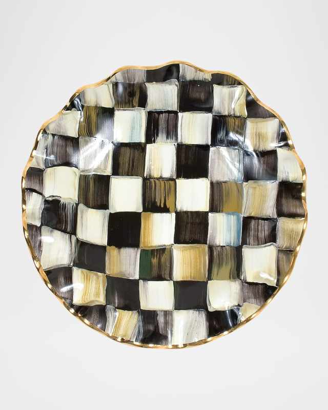 Courtly Check Fluted Dessert Plate